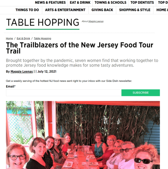 Trailblazers Behind New Jersey Food Tour Trail Table Hopping screenshot