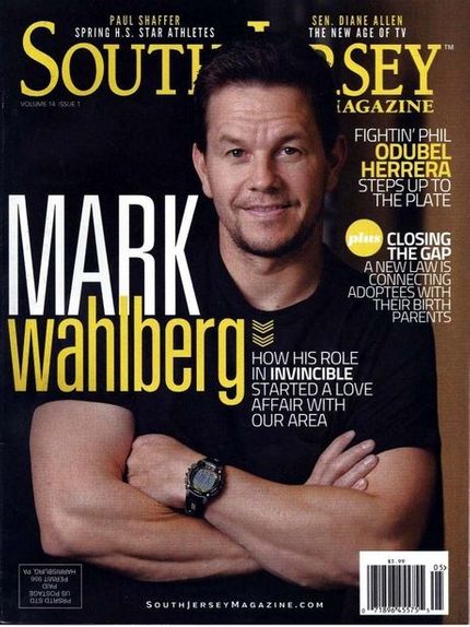 SouthJersey Magazine cover with Mark walberg